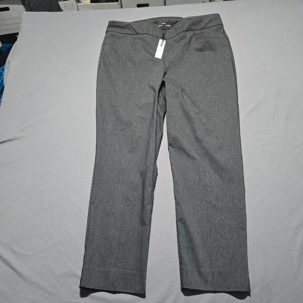 Chico's Brigitte Slim Ankle Pants Women 3R 16R Graphite Gray So Slimming 180